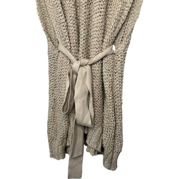 |EUC| SPARROW {Anthropologie} Sleeveless Boho Knit Tunic Belted Sweater Dress - Picture 2 of 6